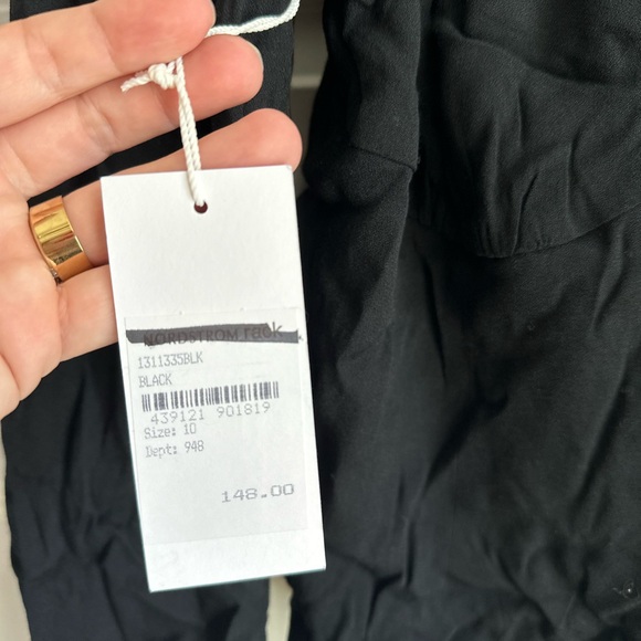 Reformation The Rya Gathered Neckline Long Sleeve Top Size 10- NWT - Picture 5 of 6